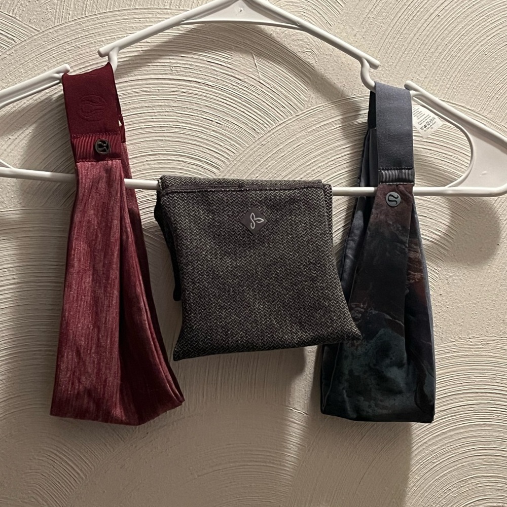 Bundle of Lululemon Athletica (2) & prAna  (1) Women’s Headbands. One size.